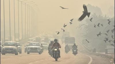 The average air quality index (AQI), a scale to measure pollutants in the air, in November was 376, surpassing the previous high of 374 recorded in November 2016. (HT archive) The average air quality index (AQI), a scale to measure pollutants in the air, in November was 376, surpassing the previous high of 374 recorded in November 2016. (HT archive)