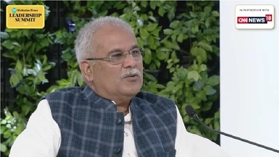 Chhattisgarh chief minister Bhupesh Baghel speaking at Hindustan Times Leadership Summit (HTLS).