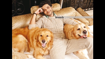 Mishal Raheja poses with his two dogs in his bedroom exclusively for this HT Brunch column; Hair & make-up: Monali Shah (: Vickky Idnaani) Mishal Raheja poses with his two dogs in his bedroom exclusively for this HT Brunch column; Hair & make-up: Monali Shah (: Vickky Idnaani)