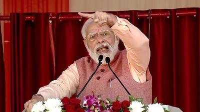 Some political parties have ‘created a divide in society to appease a particular section’ for vote-bank politics, Prime Minister Narendra Modi said. (ANI) Some political parties have ‘created a divide in society to appease a particular section’ for vote-bank politics, Prime Minister Narendra Modi said. (ANI)