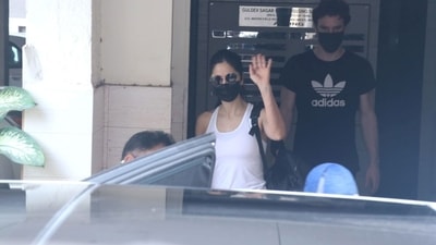 Katrina Kaif spotted at the gym on Saturday. (Varinder Chawla) Katrina Kaif spotted at the gym on Saturday. (Varinder Chawla)