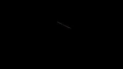The mysterious ray of light in Pathankot sky on Friday evening.