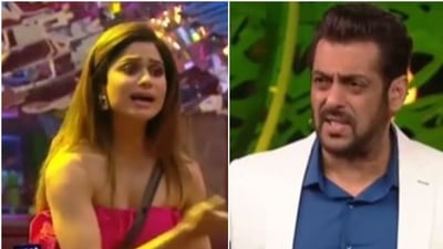 Salman Khan slams Shamita Shetty on Bigg Boss 15. Salman Khan slams Shamita Shetty on Bigg Boss 15.