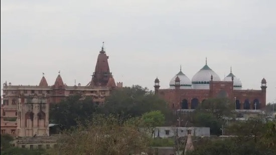 Various organizations, including Akhil Bharat Hindu Mahasabha , had given calls to conduct ‘jalabhishek’ at Eidgah adjoining Sri Krishna Janambhoomi. The calls were later withdrawn but Mathura police are in no mood to take chances and have stepped up vigil for December 6. (Pic for representation)