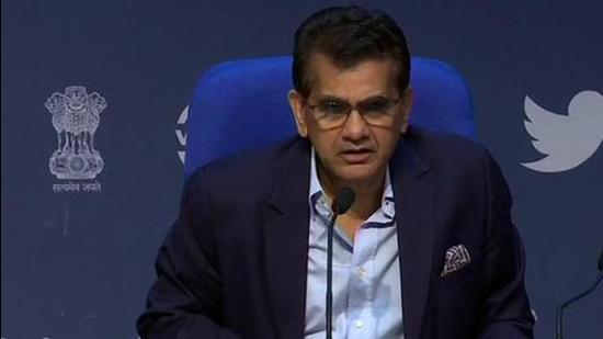 NITI Aayog CEO Amitabh Kant was speaking at roundtable aiming to work out strategies to promote adoption of electric vehicles in India and attract investment in manufacturing of EVs, batteries and high technology automotive components. (ANI Photo/File/Representative use) NITI Aayog CEO Amitabh Kant was speaking at roundtable aiming to work out strategies to promote adoption of electric vehicles in India and attract investment in manufacturing of EVs, batteries and high technology automotive components. (ANI Photo/File/Representative use)