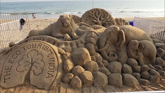 Cyclone Jawad: Odisha tourism cancels ongoing 12th International sand art festival(ANI)
