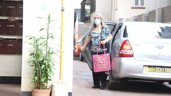 Katrina Kaif's mom was also spotted out and about on Saturday. She was spotted a couple of times earlier this week as well. (Varinder Chawla)