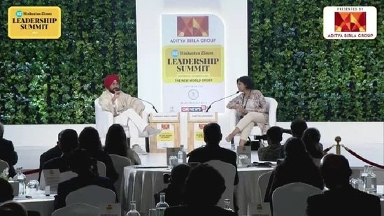 Punjab chief minister Charanjit Singh Channi speaks at Hindustan Times Leadership Summit (HTLS).