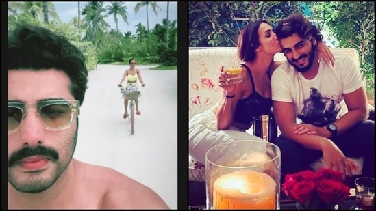 Arjun Kapoor, Malaika Arora go cycling together at their sultry best in Maldives(Instagram/arjunkapoor)