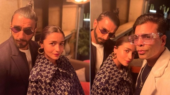 Ranveer Singh, Alia Bhatt and Karan Johar are in Delhi. Ranveer Singh, Alia Bhatt and Karan Johar are in Delhi.