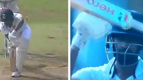 VIDEO: 'Maybe my eyes are deceiving me': Ashwin's review after being clean bowled sparks laughter riot on Twitter -WATCH(HT COLLAGE)