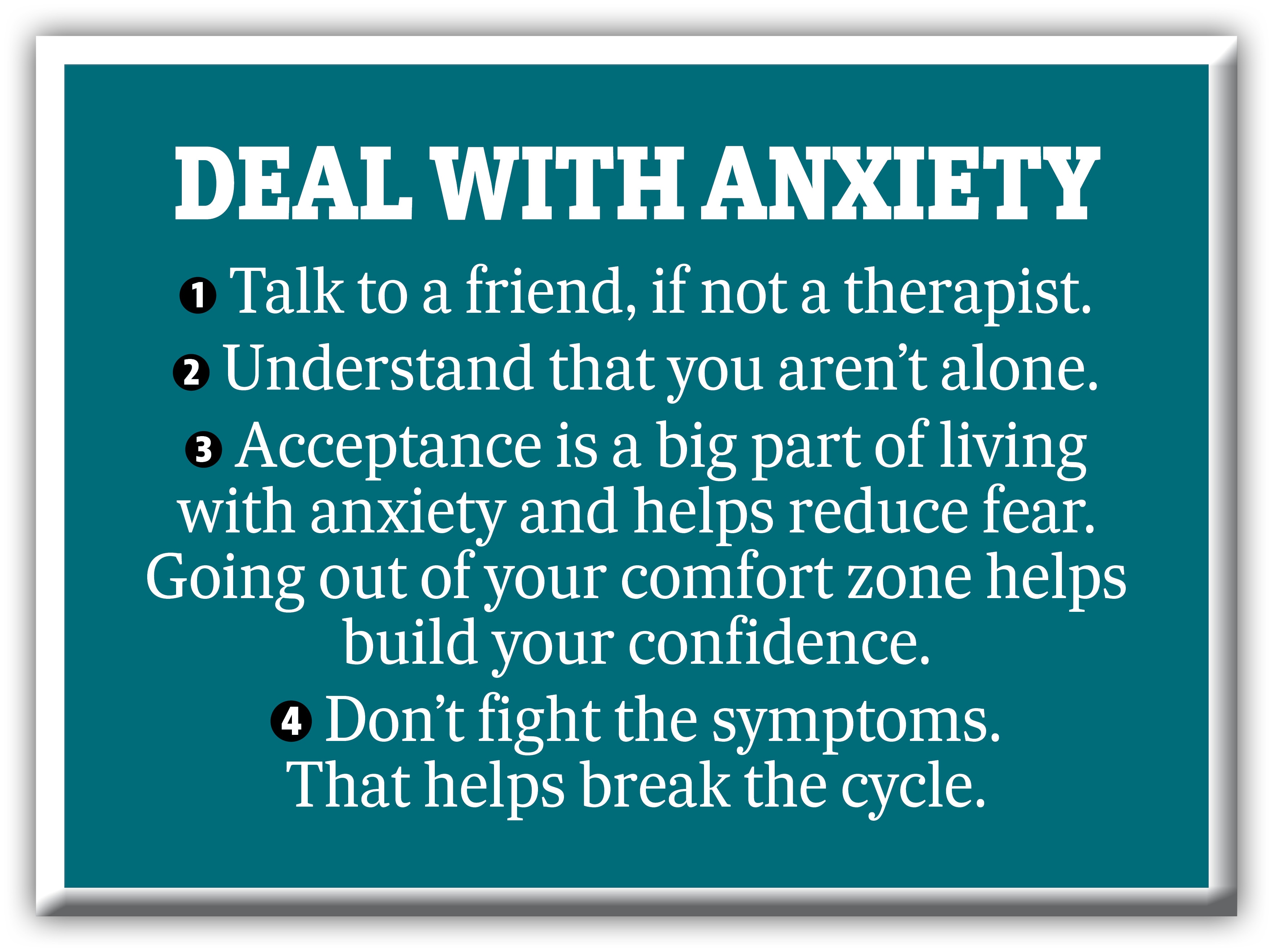 How you can help yourself