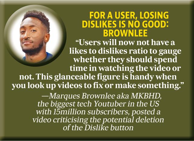 The biggest tech Youtuber in the US on the removal of the dislike button The biggest tech Youtuber in the US on the removal of the dislike button