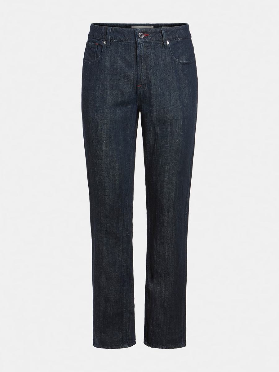 Casual jeans can be embellished with loops, straps, buckles, studs, patches, and chains Casual jeans can be embellished with loops, straps, buckles, studs, patches, and chains