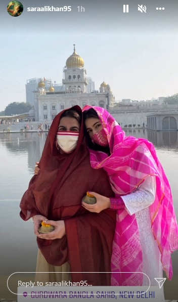 Sarah Ali Khan con Amrita Singh (Instagram)