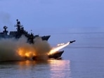 Indian Navy ships Nirghat, Nipat and Veer fired their Styx missiles and sank Pakistan Navy ships Khyber and Muhafiz(PTI File) Indian Navy ships Nirghat, Nipat and Veer fired their Styx missiles and sank Pakistan Navy ships Khyber and Muhafiz(PTI File)