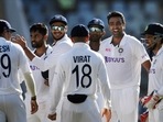 Mumbai: Indian's R Ashwin celebrates with teammates the wicket of New Zealand batsman Ross Taylor on the 3rd day of the 2nd cricket test match between India and New Zealand, at Wankhede Stadium, in Mumbai, Sunday, Dec. 5, 2021. (PTI Photo/Shashank Parade) (PTI12_05_2021_000130A)(PTI)