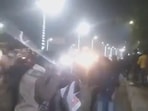 Police charges at protesting teacher recruitment candidates in Lucknow.(Screengrab from video) Police charges at protesting teacher recruitment candidates in Lucknow.(Screengrab from video)