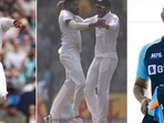 Bumrah (L), Siraj (C) and Shami.