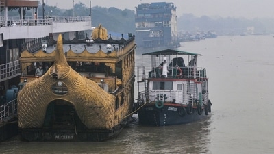 Regular ferry services on Hooghly connecting North 24 Parganas and Hooghly districts have been suspended, an official said. (PTI) Regular ferry services on Hooghly connecting North 24 Parganas and Hooghly districts have been suspended, an official said. (PTI)
