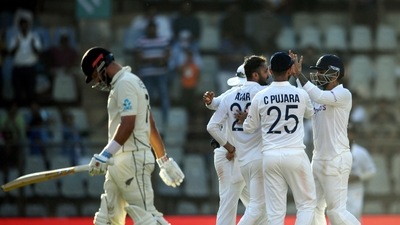 2nd Test: India push for victory in second Test versus New Zealand after Ajaz Patel record (PTI)