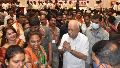 The Congress is going to remain in opposition for the next 25 years in Lok Sabha, says BJP leader BS Yediyurappa. (PTI)