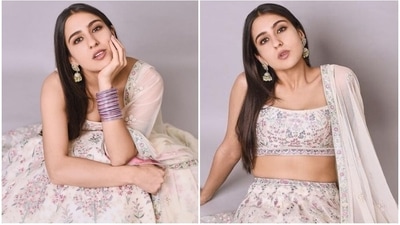 Sara Ali Khan personifies royalty in floral embroidered lehenga worth ₹2 lakh: Pics inside Sara Ali Khan personifies royalty in floral embroidered lehenga worth ₹2 lakh: Pics inside