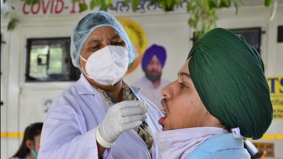 Ludhiana has, so far, logged 87,680 infections, of which 85,541 were able to recover, and 2,111 succumbed. No Omicron case has been detected so far. (HT Photo)