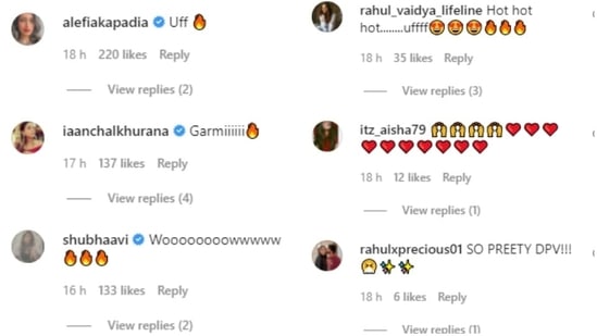 Disha's photos garnered several likes and comments from her fans. Many took to the comments section to praise the star's look. Her Bade Achhe Lagte Hain 2 co-star Alefia Kapadia wrote, "Uff [fire emoticon]." Disha's husband, Rahul Vaidya, hearted the post.(Instagram/@dishaparmar)