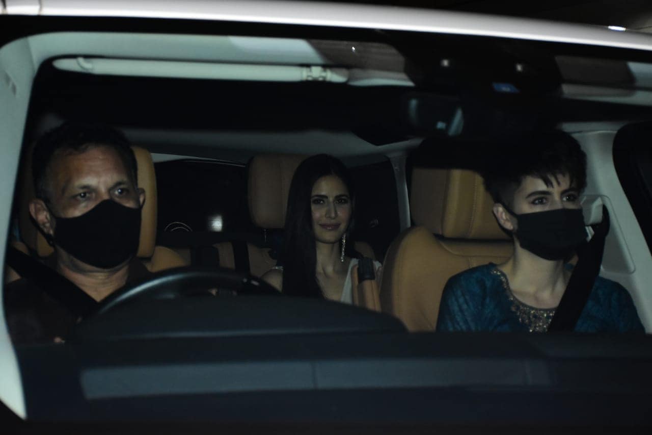 Katrina Kaif makes her way to Vicky Kaushal's residence in Mumbai. (Varinder Chawla) Katrina Kaif makes her way to Vicky Kaushal's residence in Mumbai. (Varinder Chawla)