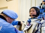 Space flight participant Yusaku Maezawa looks on during preparation for the expedition to the International Space Station at the Baikonur Cosmodrome, Kazakhstan.(via Reuters)