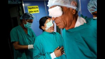 A total of 12 victims of the botched operations who had to get one of their eyes removed at Shri Krishna Medical College & Hospital (SKMCH) at Muzaffapur were recovering well. (REUTERS/Representative use) A total of 12 victims of the botched operations who had to get one of their eyes removed at Shri Krishna Medical College & Hospital (SKMCH) at Muzaffapur were recovering well. (REUTERS/Representative use)