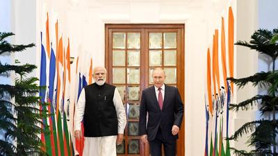 India-Russia friendship has “remained a constant” despite many fundamental changes on the world stage and the two countries have cooperated closely while paying attention to each other’s sensitivities, Modi said. (AFP) India-Russia friendship has “remained a constant” despite many fundamental changes on the world stage and the two countries have cooperated closely while paying attention to each other’s sensitivities, Modi said. (AFP)