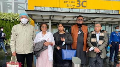 Aparupa Poddar, who tweeted two photographs of the TMC team at Kolkata airport, called the prohibitory order in Nagaland’s Mon district “another act of subversion of rule or (and) law & democracy”. (Twitter/@AparupaPoddar) Aparupa Poddar, who tweeted two photographs of the TMC team at Kolkata airport, called the prohibitory order in Nagaland’s Mon district “another act of subversion of rule or (and) law & democracy”. (Twitter/@AparupaPoddar)