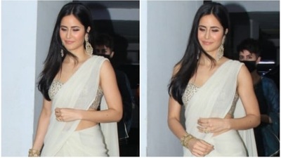 What Katrina Kaif wore to Vicky Kaushal's house amid wedding preparations: All pics and video What Katrina Kaif wore to Vicky Kaushal's house amid wedding preparations: All pics and video