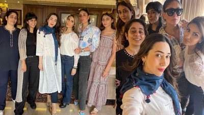 Kareena Kapoor with members of the Kapoor family. Kareena Kapoor with members of the Kapoor family. 