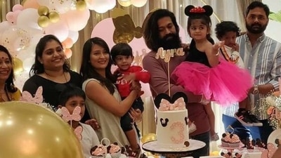 KGF actor Yash and wife Radhika Pandit celebrated their daughter Ayra’s birthday.