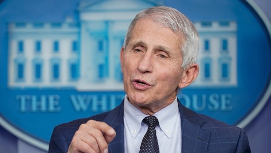 Dr Anthony Fauci, director of the National Institute of Allergy and Infectious Diseases and chief medical advisor to US President Joe Biden.(AP)