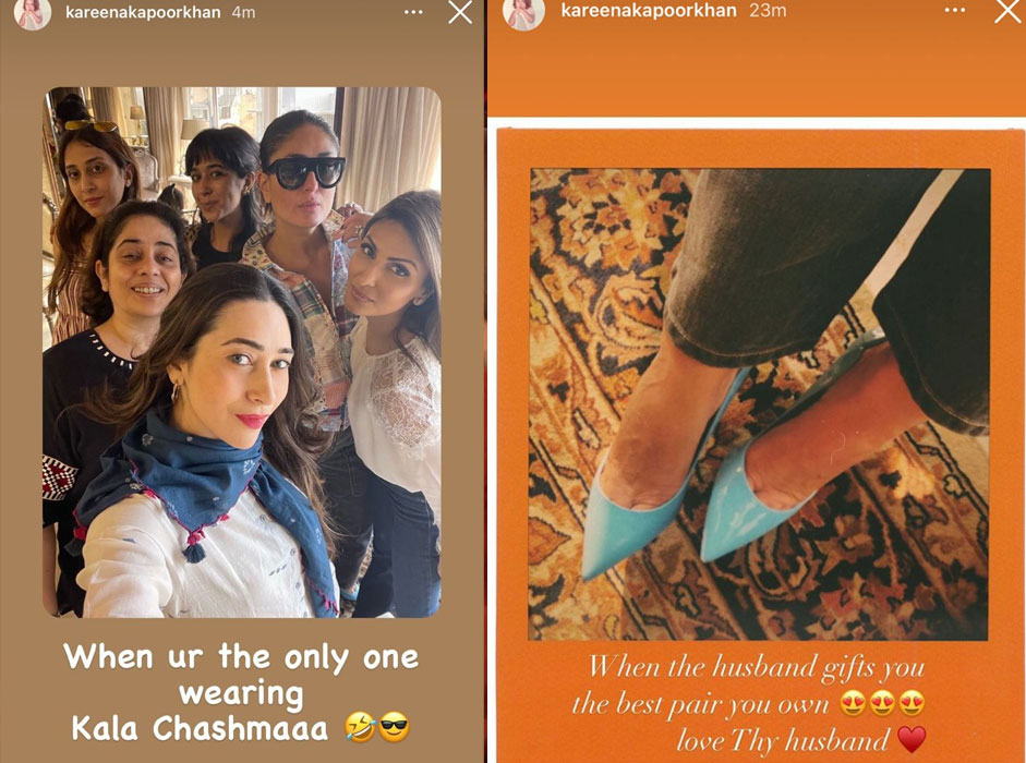 Kareena Kapoor shared two pics on Instagram Stories.&nbsp;