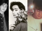 Park Hyung-Sik, BTS' V and Choi Woo Sik in Our Beloved Summer. Park Hyung-Sik, BTS' V and Choi Woo Sik in Our Beloved Summer.