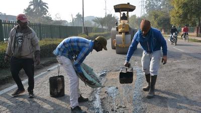 Mohali mayor Amarjit Singh Sidhu on Tuesday started the work of laying a premix on major roads in industrial phases of Phase 8A and 8B. (Image for representational purpose)