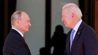 Russian president Vladimir Putin with his US counterpart, Joe Biden (File Photo / AP) Russian president Vladimir Putin with his US counterpart, Joe Biden (File Photo / AP)