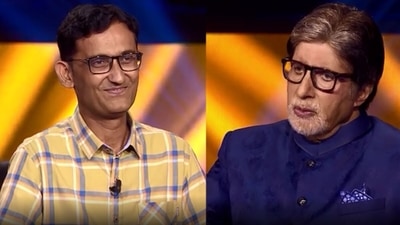Amit Chopda and Amitabh Bachchan on Kaun Banega Crorepati. Amit Chopda and Amitabh Bachchan on Kaun Banega Crorepati.