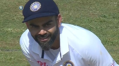 Virat Kohli was clearly amused.&nbsp; (Twitter)