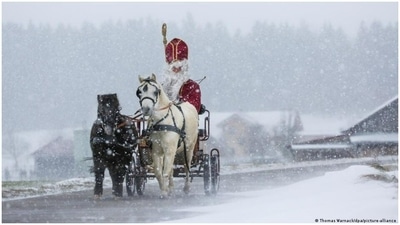 St. Nicholas, dashing through the snow (Thomas Warnack/dpa/picture-alliance	)