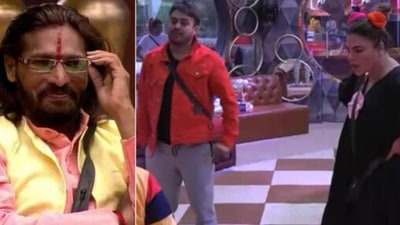 Rakhi Sawant fights with Abhijit Bichukale. (Instagram/@colorstv)