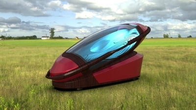 Many have lambasted the futuristic design of the Sarco machine – noting that it “glorifies” suicide. Many have lambasted the futuristic design of the Sarco machine – noting that it “glorifies” suicide. 