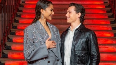 Zendaya and Tom Holland steal the spotlight at Spider-Man: No Way Home red carpet event. (AP) Zendaya and Tom Holland steal the spotlight at Spider-Man: No Way Home red carpet event. (AP)