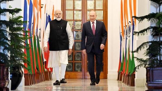 India and Russia have maintained contact amid the pandemic, working closely on the Covid-19 response and the situation in Afghanistan (AFP)