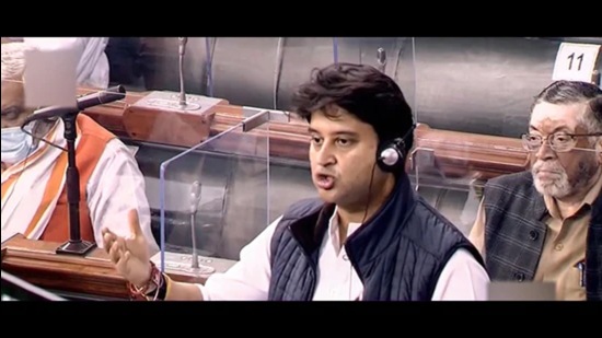 Union civil aviation minister Jyotiraditya Scindia. (PTI)